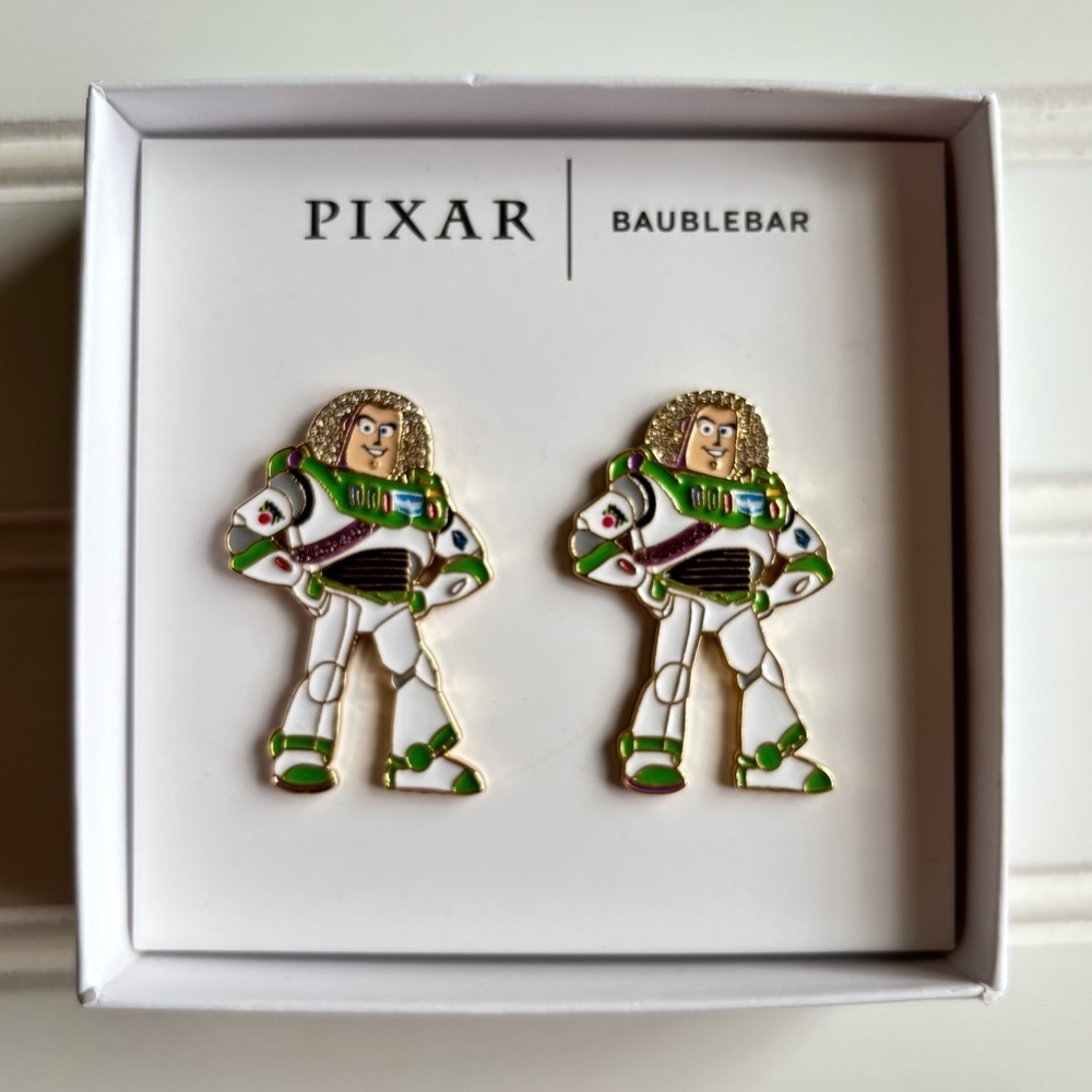 Disney x BaubleBar | Pixar Toy Story Buzz Lightyear Novelty Earrings New In Box
